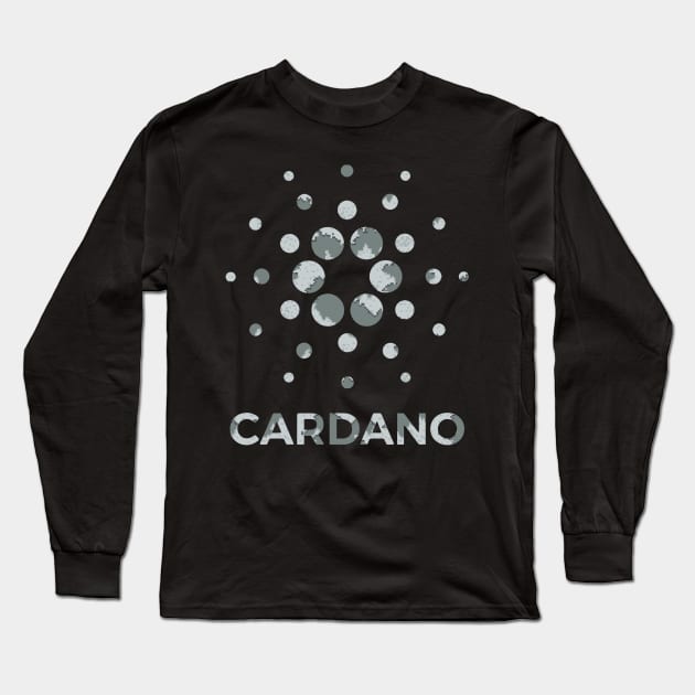 Cardano ADA coin Crypto coin Crytopcurrency Long Sleeve T-Shirt by JayD World